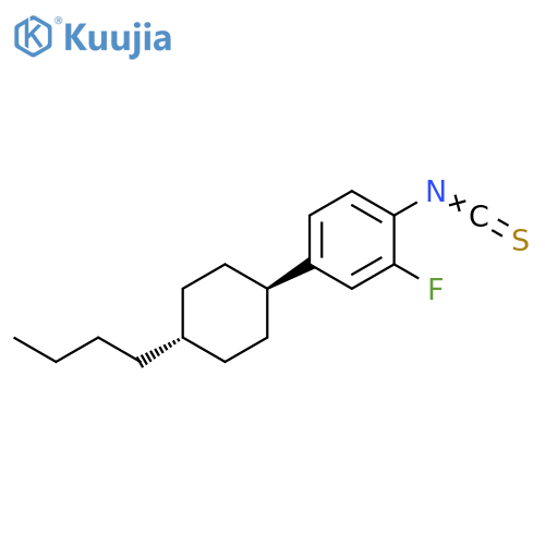 Benzene, 4-(trans-4-butylcyclohexyl)-2-fluoro-1-isothiocyanato- structure