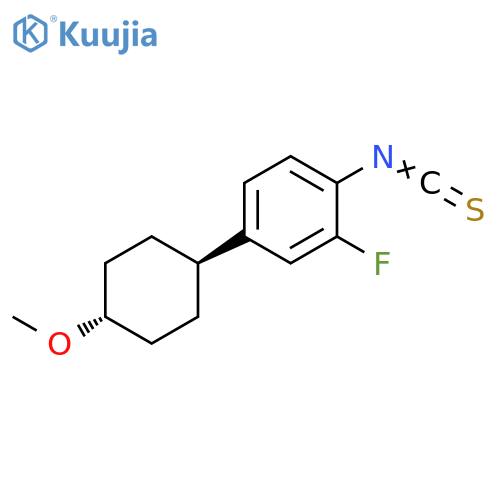 Benzene, 2-fluoro-1-isothiocyanato-4-(trans-4-methoxycyclohexyl)- structure
