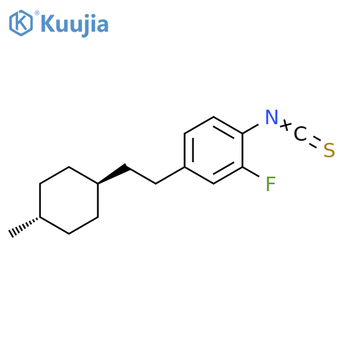 Benzene,2-fluoro-1-isothiocyanato-4-[2-(trans-4-methylcyclohexyl)ethyl]- structure
