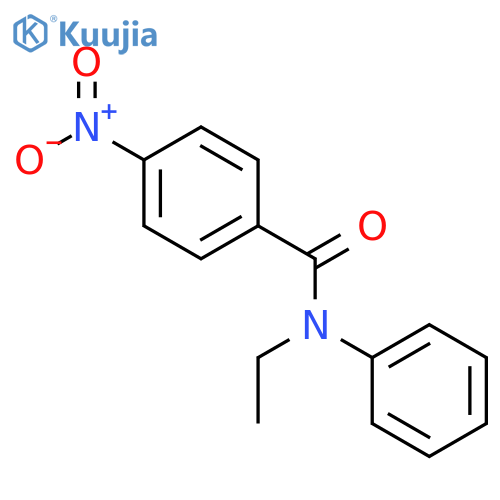 Benzamide, N-ethyl-4-nitro-N-phenyl- structure