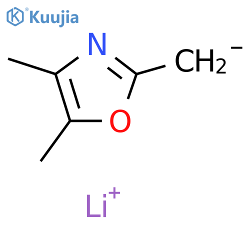 Oxazole, 2,4,5-trimethyl-, ion(1-), lithium structure