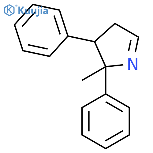 2H-Pyrrole, 3,4-dihydro-2-methyl-2,3-diphenyl- structure