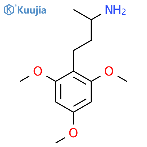 4-(2,4,6-trimethoxyphenyl)butan-2-amine structure