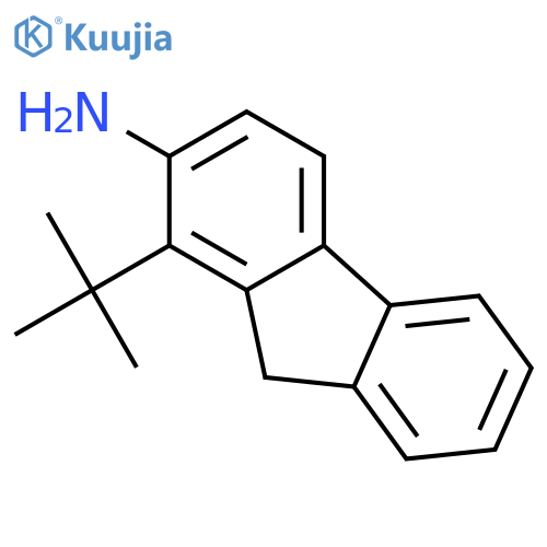 1-tert-Butyl-2-aminofluorene structure