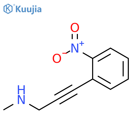 2-Propyn-1-amine, N-methyl-3-(2-nitrophenyl)- structure