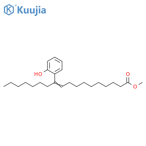 10-Octadecenoic acid, 11-(2-hydroxyphenyl)-, methyl ester structure
