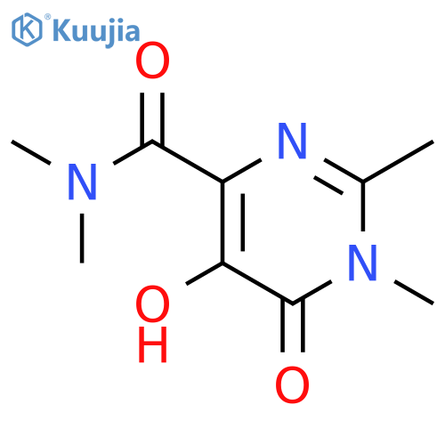 4-Pyrimidinecarboxamide,1,6-dihydro-5-hydroxy-N,N,1,2-tetramethyl-6-oxo- structure