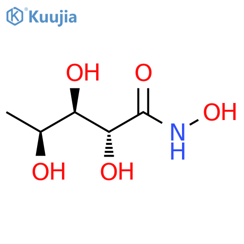 L-Lyxonamide, 5-deoxy-N-hydroxy- structure