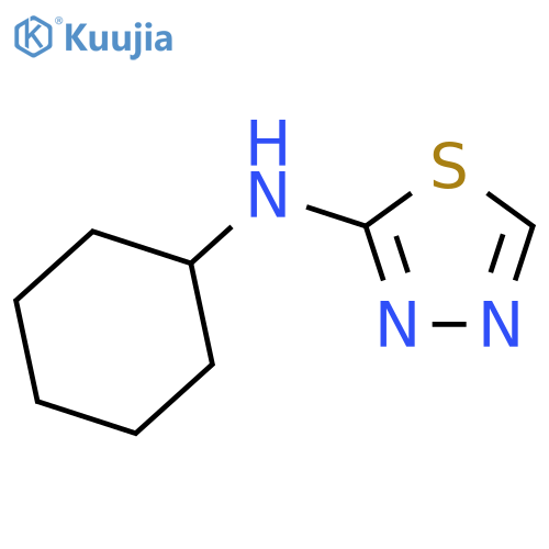 1,3,4-Thiadiazol-2-amine, N-cyclohexyl- structure