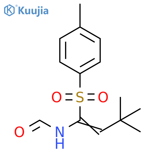 Formamide, N-[3,3-dimethyl-1-[(4-methylphenyl)sulfonyl]-1-butenyl]- structure