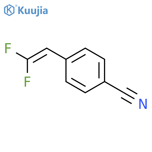 Benzonitrile, 4-(2,2-difluoroethenyl)- structure