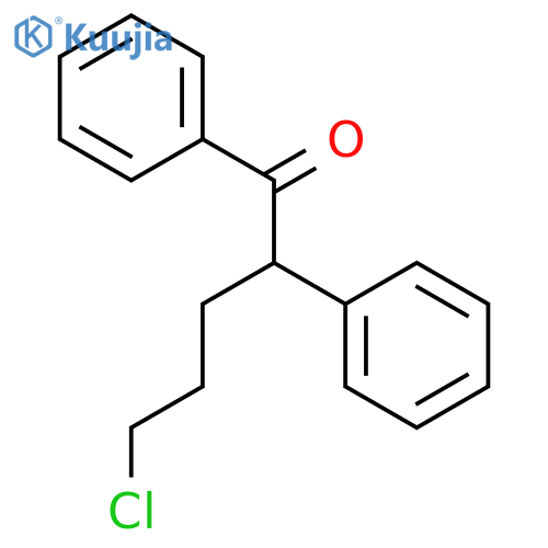 1-Pentanone, 5-chloro-1,2-diphenyl- structure