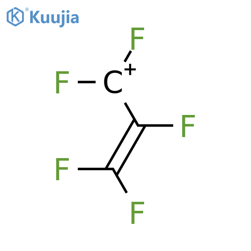 Propenylium, pentafluoro- structure