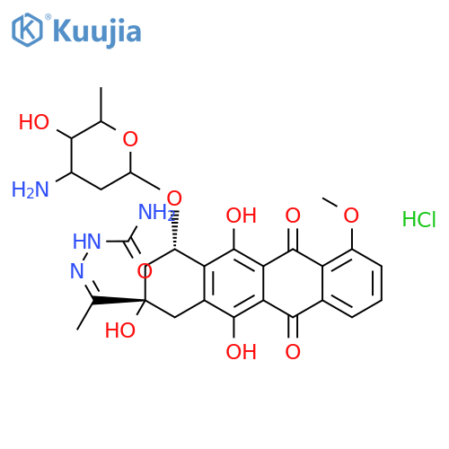 Daunorubicin semicarbazone HCl structure