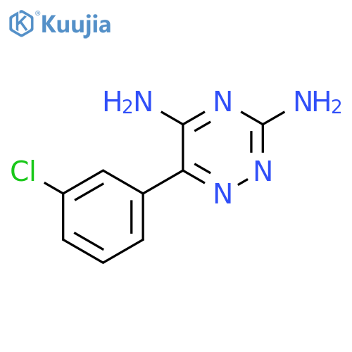 1,2,4-Triazine-3,5-diamine, 6-(3-chlorophenyl)- structure