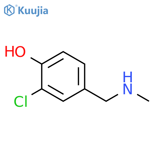 2-chloro-4-(methylamino)methylphenol structure