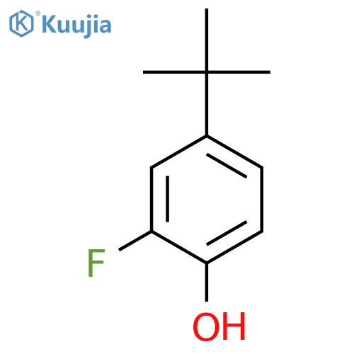 Phenol,4-(1,1-dimethylethyl)-2-fluoro- structure