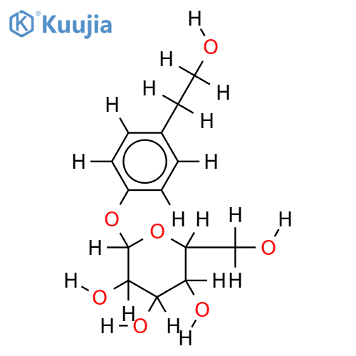 2-(4'-beta-D-glucopyranosyloxy)-phenylethanol structure