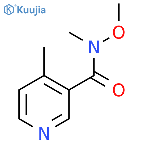 3-Pyridinecarboxamide, N-methoxy-N,4-dimethyl- structure