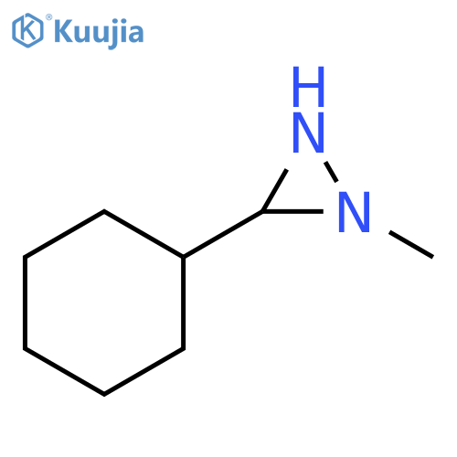 Diaziridine, 3-cyclohexyl-1-methyl- structure
