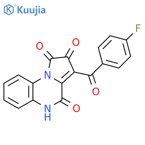Pyrrolo[1,2-a]quinoxaline-1,2,4(5H)-trione, 3-(4-fluorobenzoyl)- structure