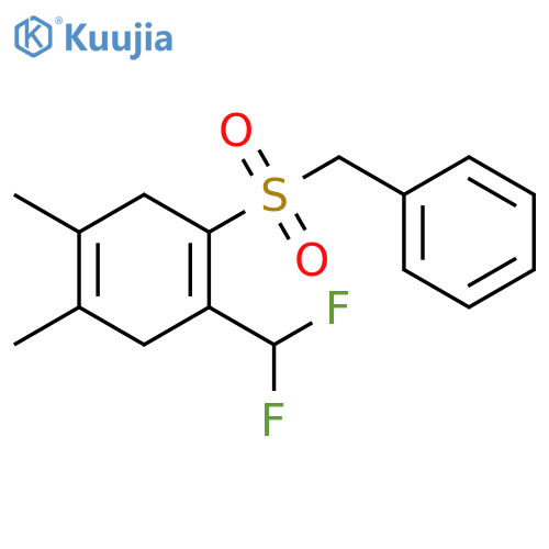 Benzene,[[[2-(difluoromethyl)-4,5-dimethyl-1,4-cyclohexadien-1-yl]sulfonyl]methyl]- structure
