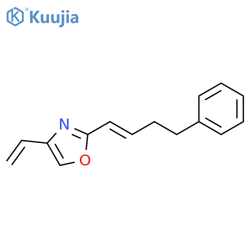 Oxazole, 4-ethenyl-2-[(1E)-4-phenyl-1-butenyl]- structure