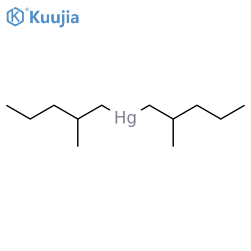 Mercury, bis(2-methylpentyl)- structure
