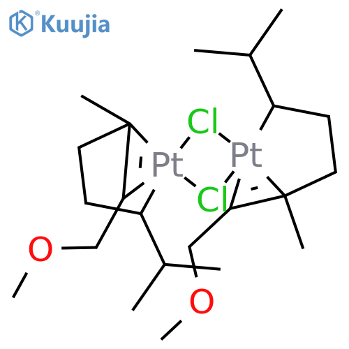 Platinum,di-m-chlorobis[(1,4,5-h)-6-methoxy-4-methyl-1-(1-methylethyl)-4-hexenyl]di-(9CI) structure