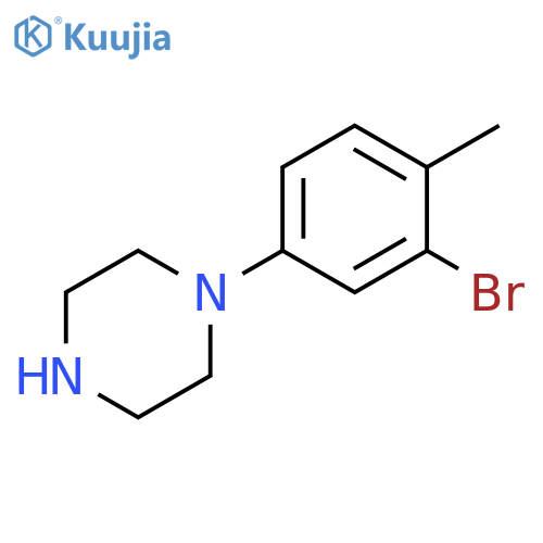 1-(3-bromo-4-methylphenyl)piperazine structure