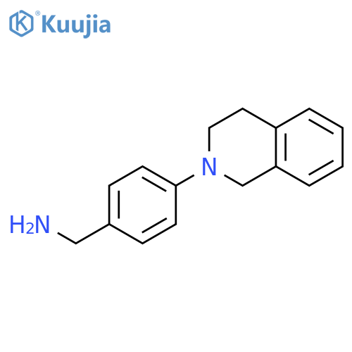 Benzenemethanamine, 4-(3,4-dihydro-2(1H)-isoquinolinyl)- structure