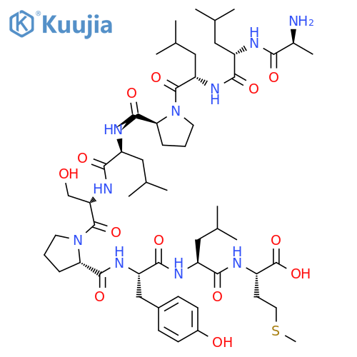 L-Methionine,L-alanyl-L-leucyl-L-leucyl-L-prolyl-L-leucyl-L-seryl-L-prolyl-L-tyrosyl-L-leucyl- structure