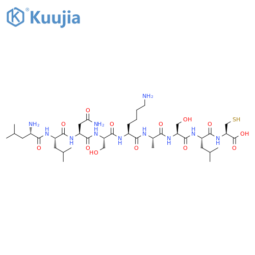 L-Cysteine,L-leucyl-L-leucyl-L-asparaginyl-L-seryl-L-lysyl-L-alanyl-L-seryl-L-leucyl- structure