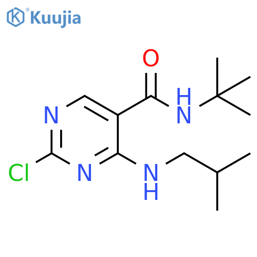 5-Pyrimidinecarboxamide,2-chloro-N-(1,1-dimethylethyl)-4-[(2-methylpropyl)amino]- structure