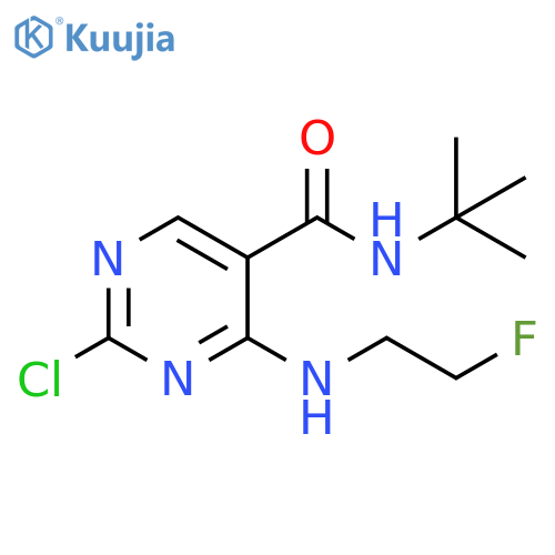 5-Pyrimidinecarboxamide,2-chloro-N-(1,1-dimethylethyl)-4-[(2-fluoroethyl)amino]- structure