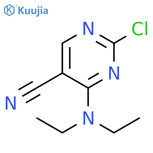 5-Pyrimidinecarbonitrile, 2-chloro-4-(diethylamino)- structure