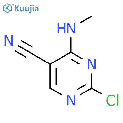 5-Pyrimidinecarbonitrile, 2-chloro-4-(methylamino)- structure