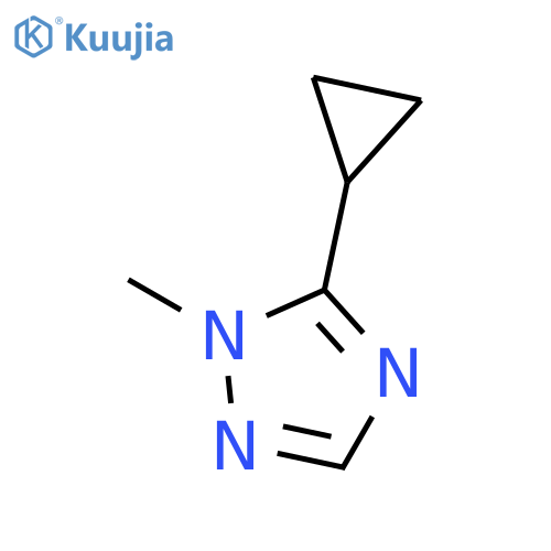 1H-1,2,4-Triazole, 5-cyclopropyl-1-methyl- structure