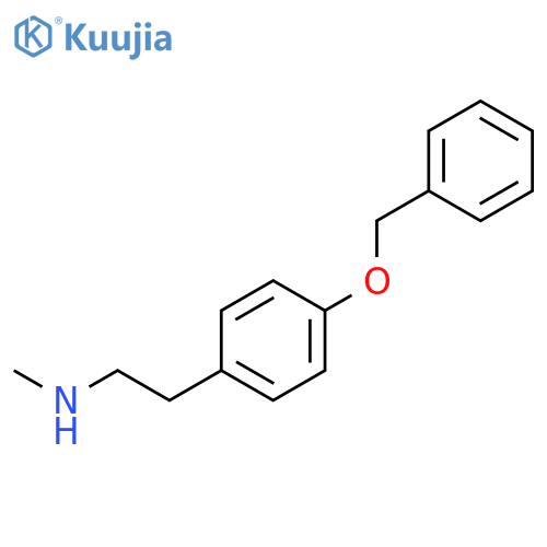 {2-4-(benzyloxy)phenylethyl}(methyl)amine structure