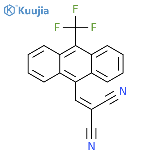 Propanedinitrile, [[10-(trifluoromethyl)-9-anthracenyl]methylene]- structure