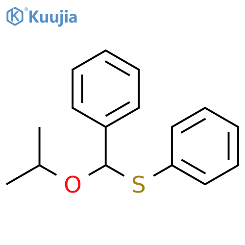 Benzene, [[(1-methylethoxy)phenylmethyl]thio]- structure