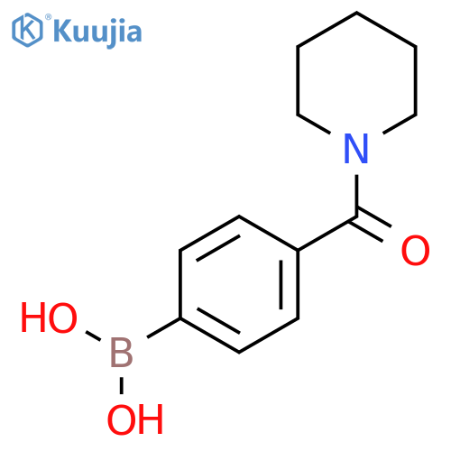 4-(Piperidine-1-carbonyl)phenylboronic acid structure
