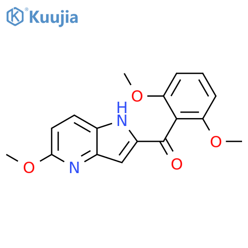 Methanone,(2,6-dimethoxyphenyl)(5-methoxy-1H-pyrrolo[3,2-b]pyridin-2-yl)- structure