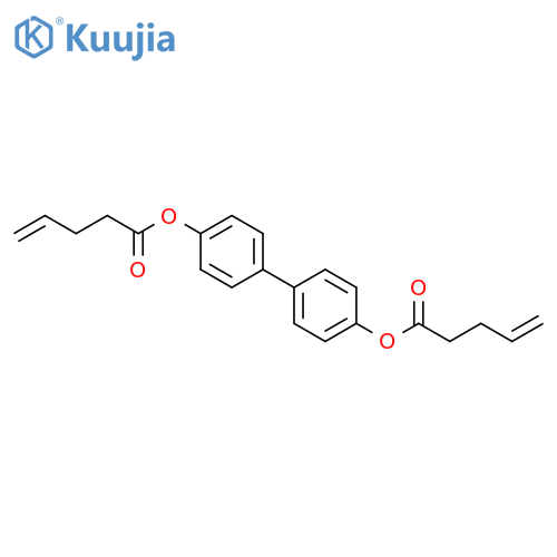 4-Pentenoic acid, [1,1'-biphenyl]-4,4'-diyl ester structure
