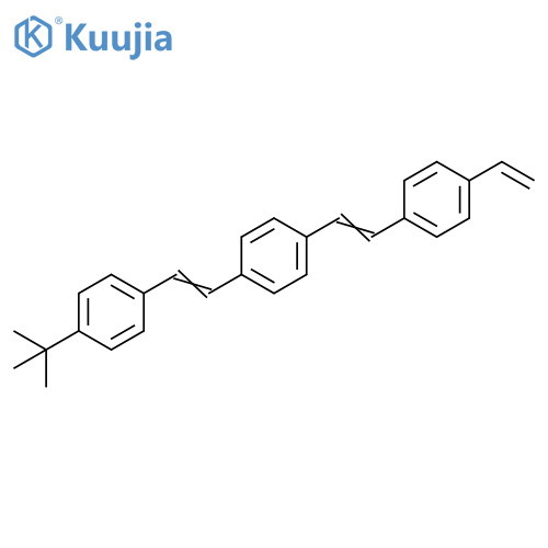 Benzene,1-[2-[4-(1,1-dimethylethyl)phenyl]ethenyl]-4-[2-(4-ethenylphenyl)ethenyl]- structure