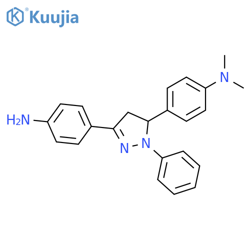 Benzenamine,4-[3-(4-aminophenyl)-4,5-dihydro-1-phenyl-1H-pyrazol-5-yl]-N,N-dimethyl- structure
