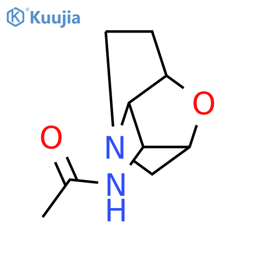 N-[(1S,6R,7S,7aS)-hexahydro-1H-1,6-epoxypyrrolizin-7-yl]acetamide structure