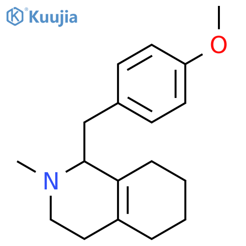 Isoquinoline,1,2,3,4,5,6,7,8-octahydro-1-[(4-methoxyphenyl)methyl]-2-methyl- structure