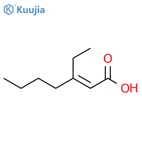 2-Heptenoic acid, 3-ethyl-, (E)- structure
