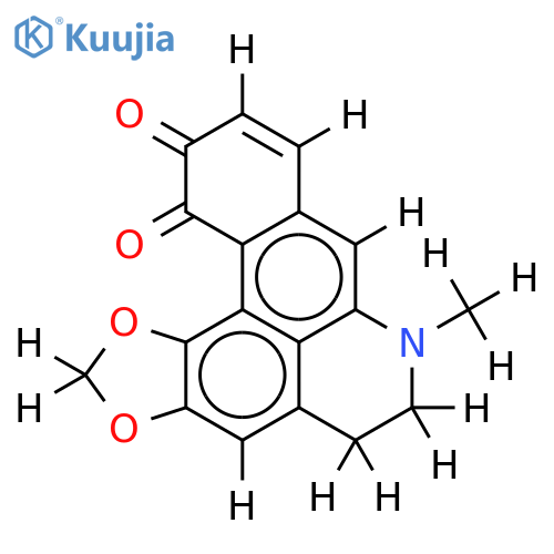 1,2-Methylenedioxy-6alpha,7-dehydroaporphine-10,11-quinone structure